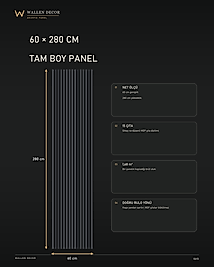 akustik panel 60x280 ANTRASİT