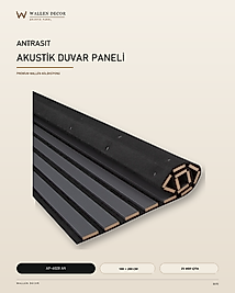 akustik panel 60x280 ANTRASİT GRİ