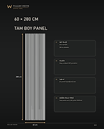 akustik panel 60x280 URBAN GRİ