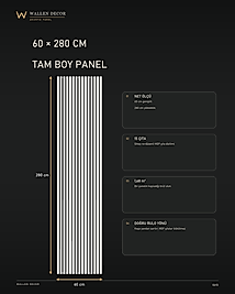 akustik panel 60x280 BEYAZ