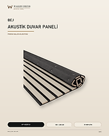 akustik panel 100x280 KUM BEJİ