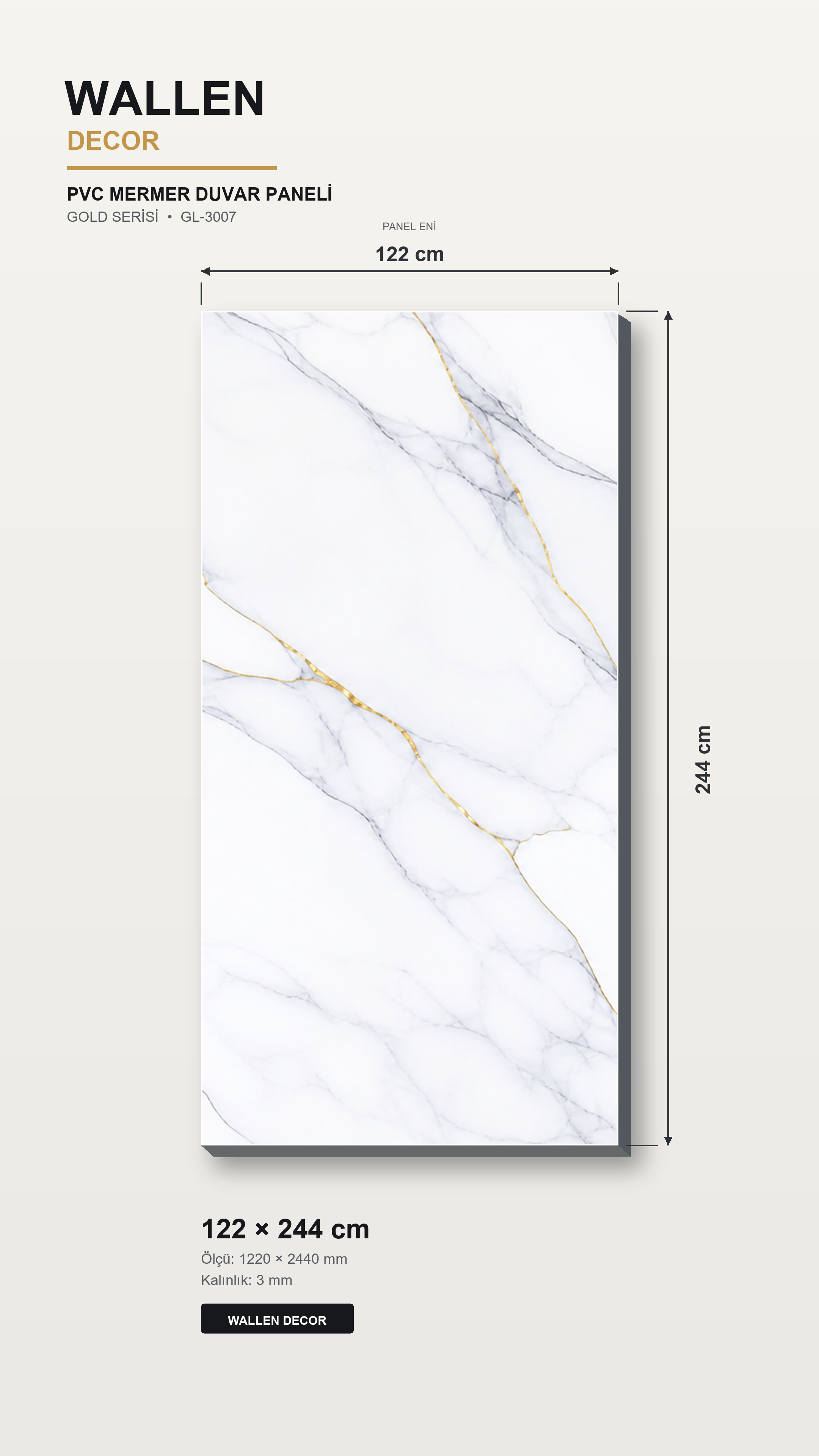 pvc mermer panel 122x244