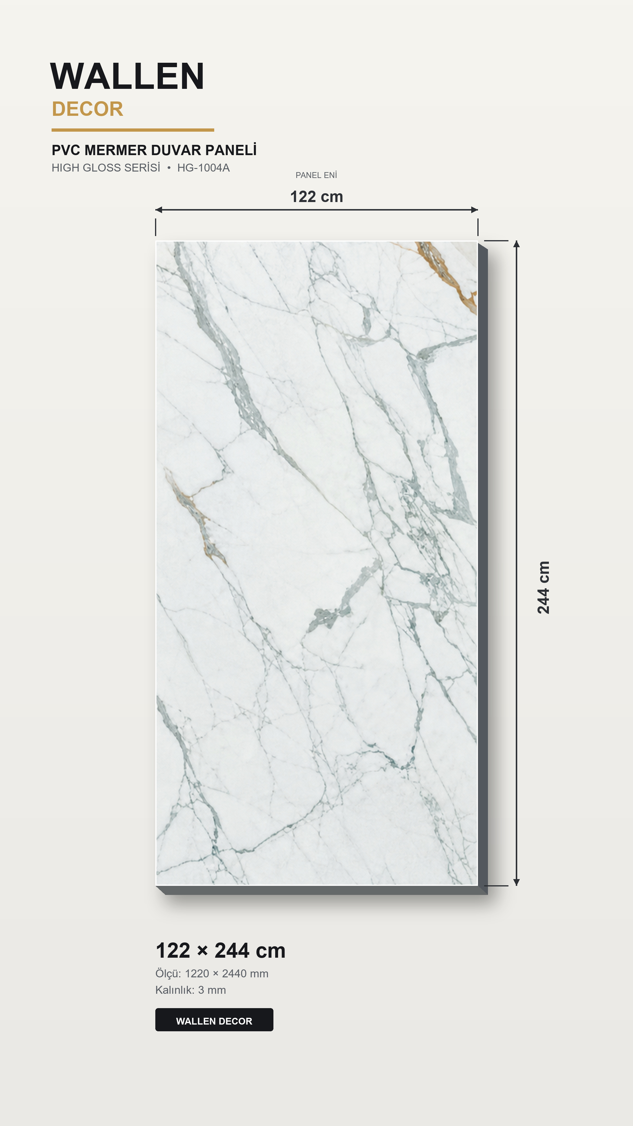 pvc mermer panel 122x244