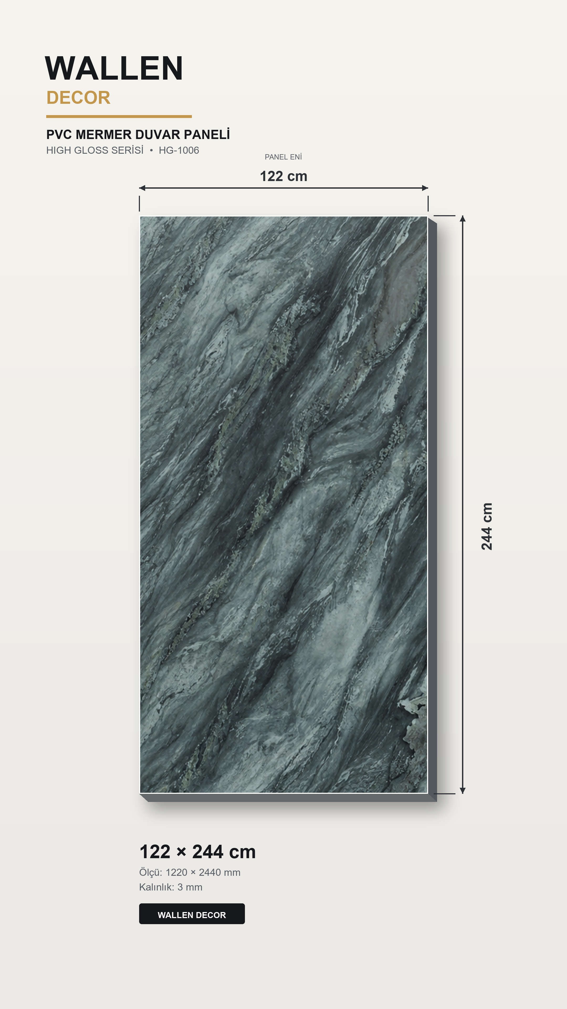 pvc mermer panel 122x244