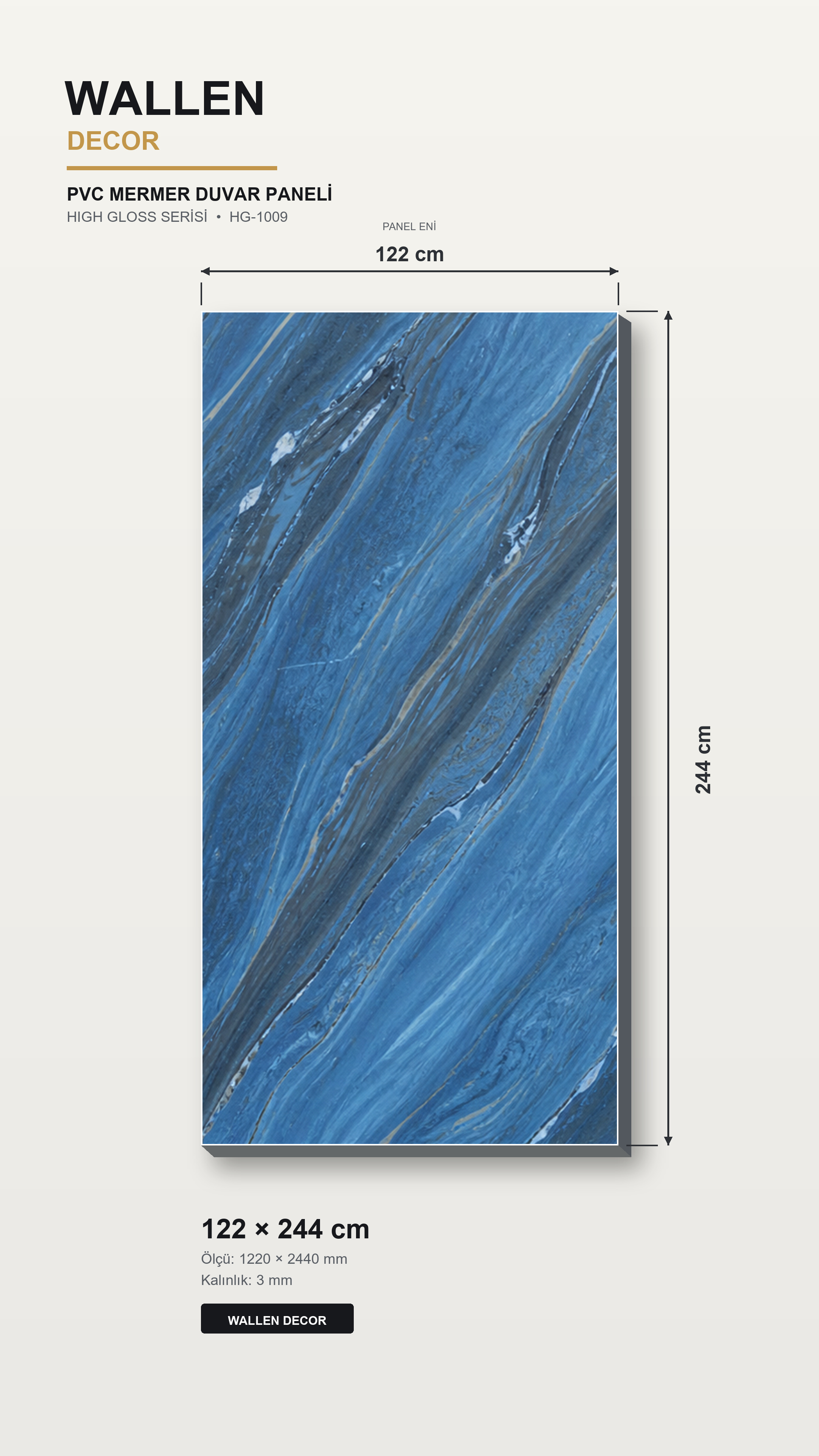 pvc mermer panel 122x244