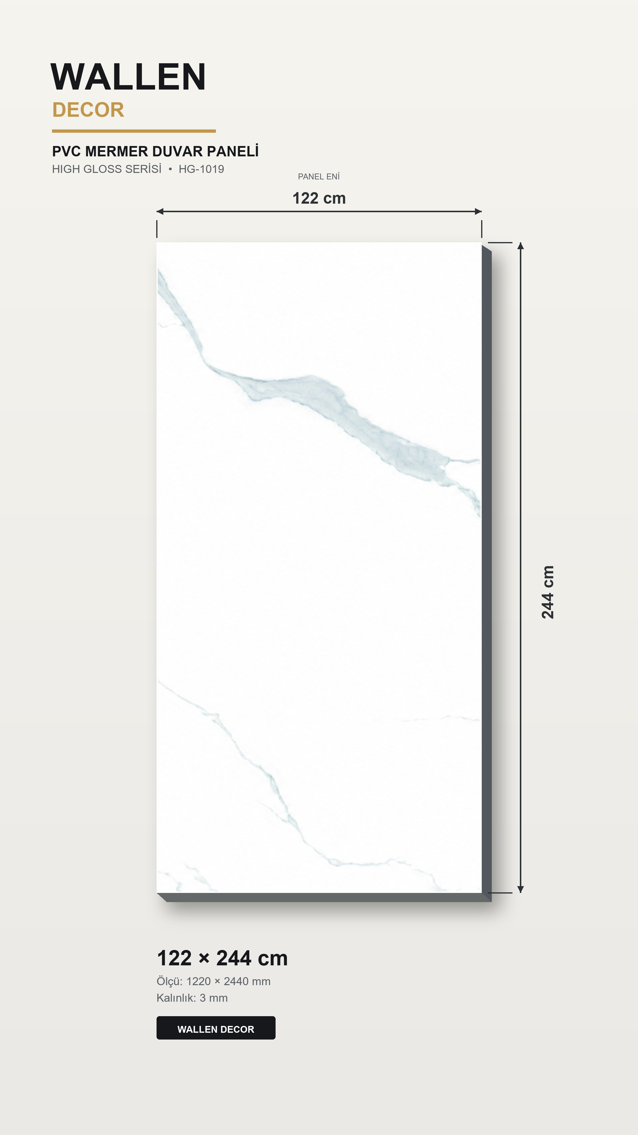 pvc mermer panel 122x244