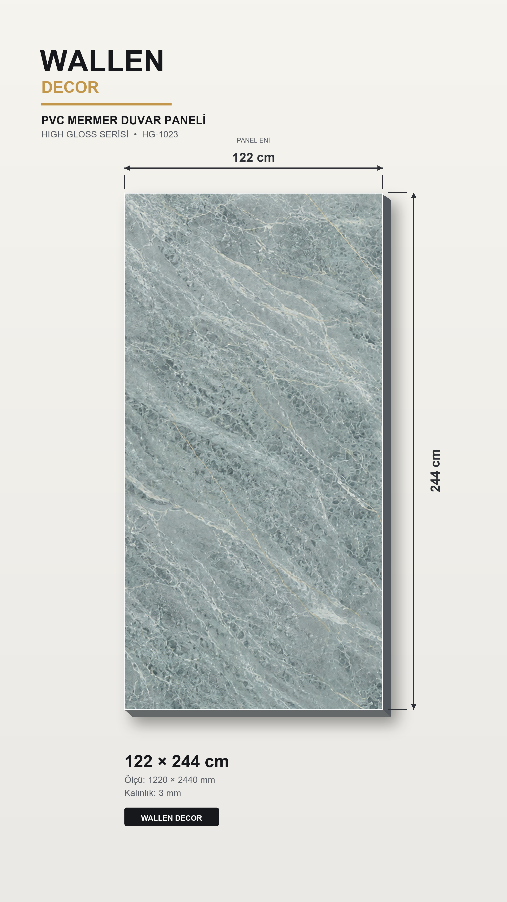 pvc mermer panel 122x244