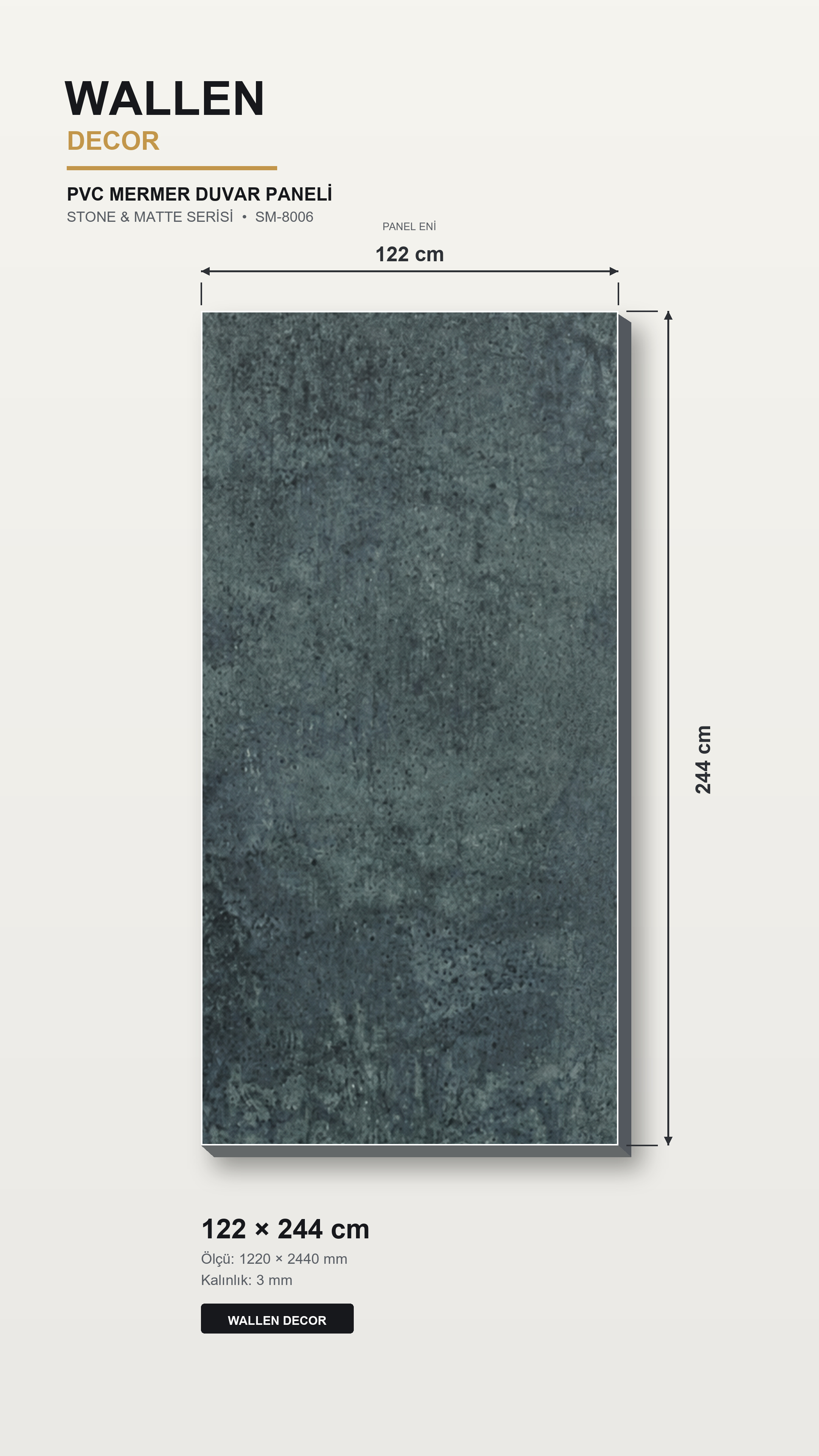 pvc mermer panel 122x244