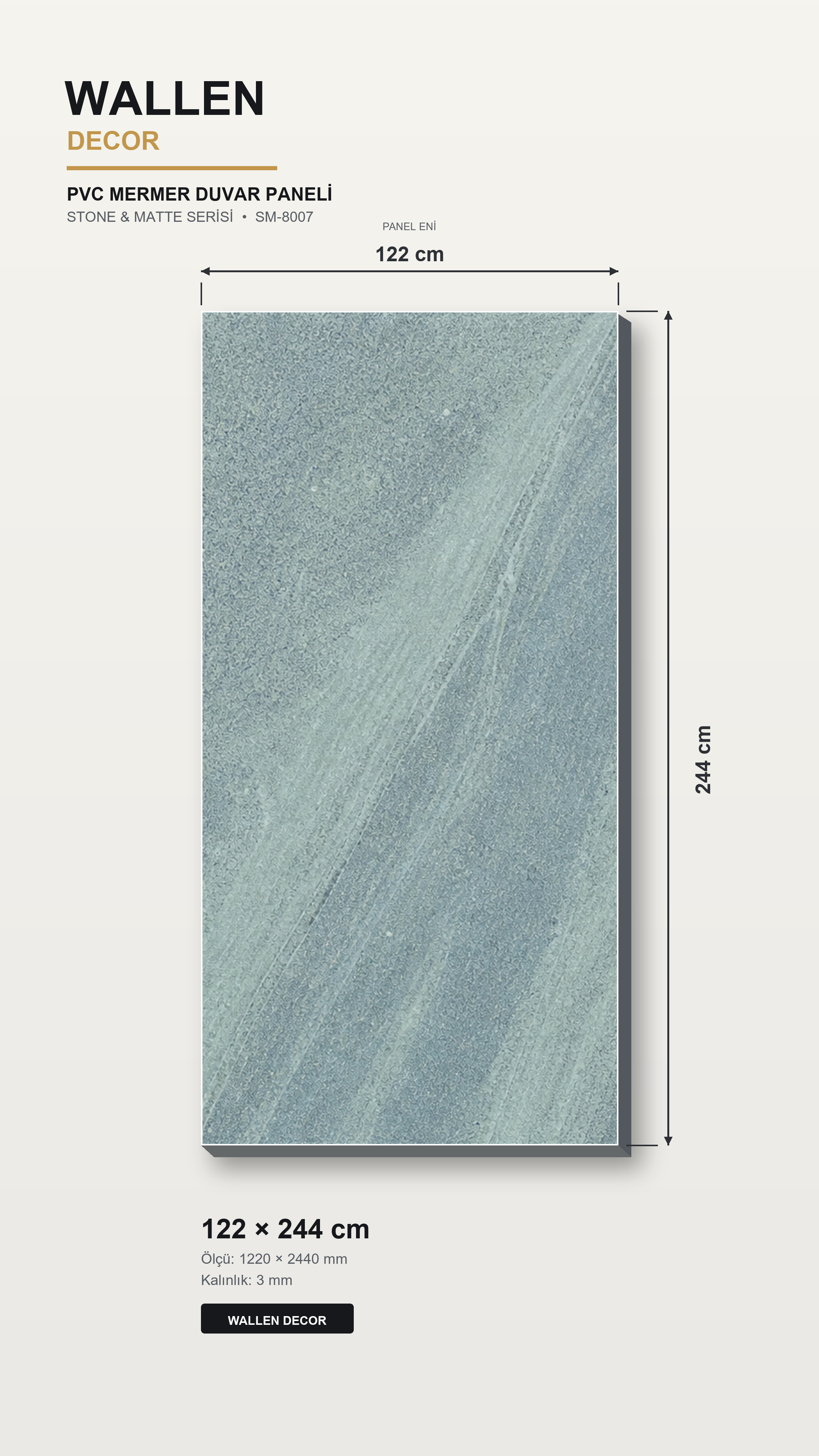 pvc mermer panel 122x244