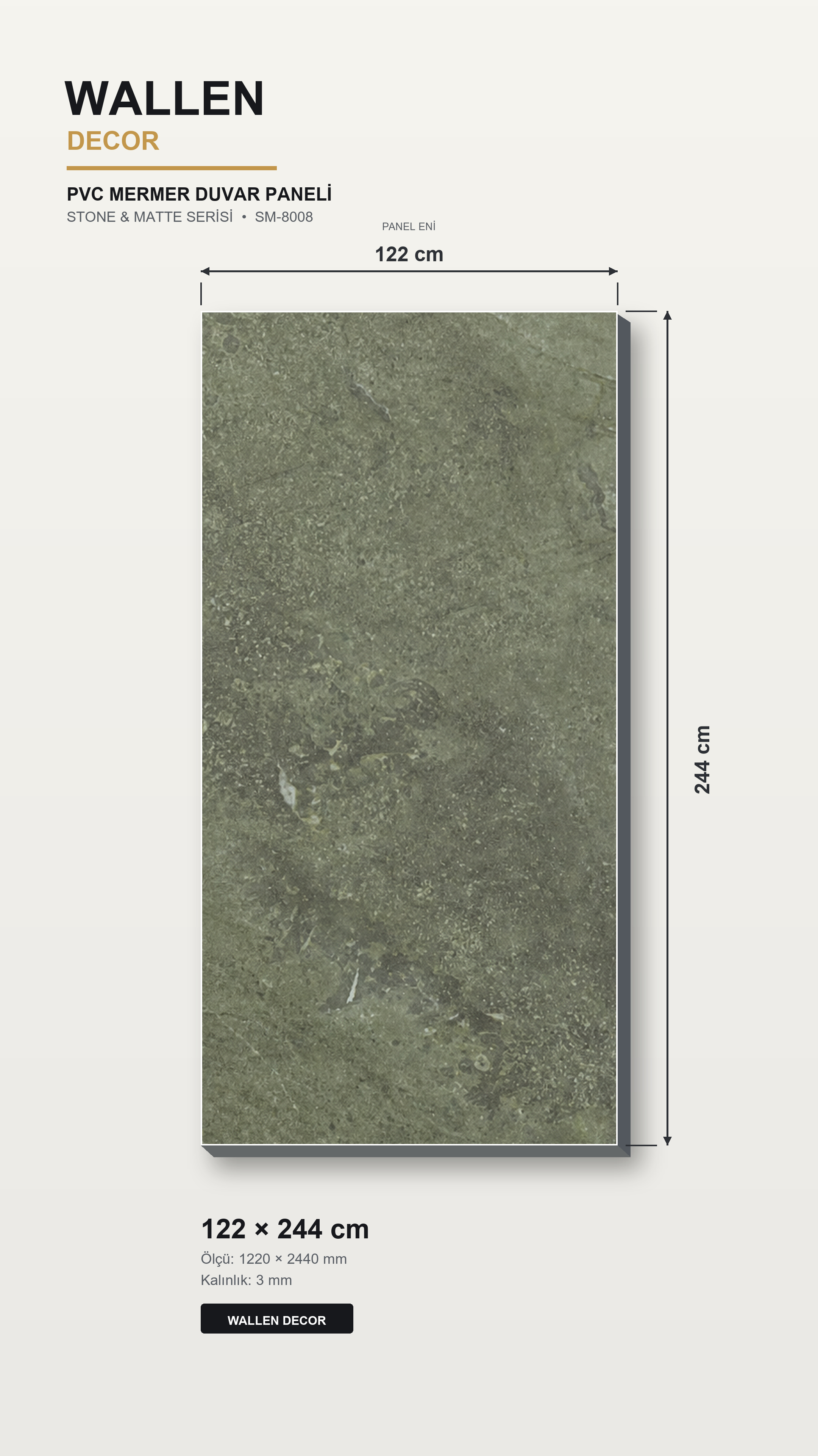 pvc mermer panel 122x244